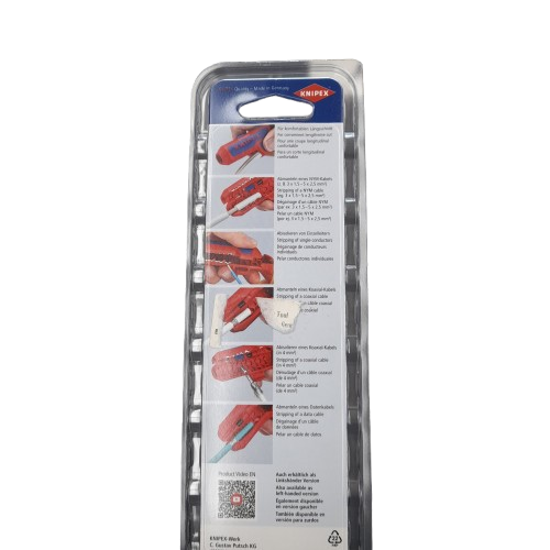 Knipex ErgoStrip Universal Wire Stripper 16 95 01 SB Red (LN)