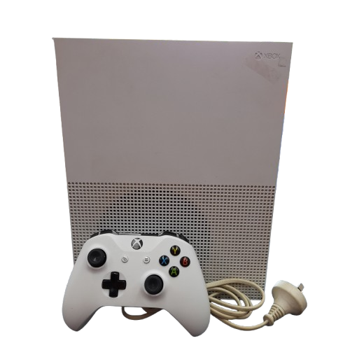 Microsoft Xbox One S with Power Cord and Controller