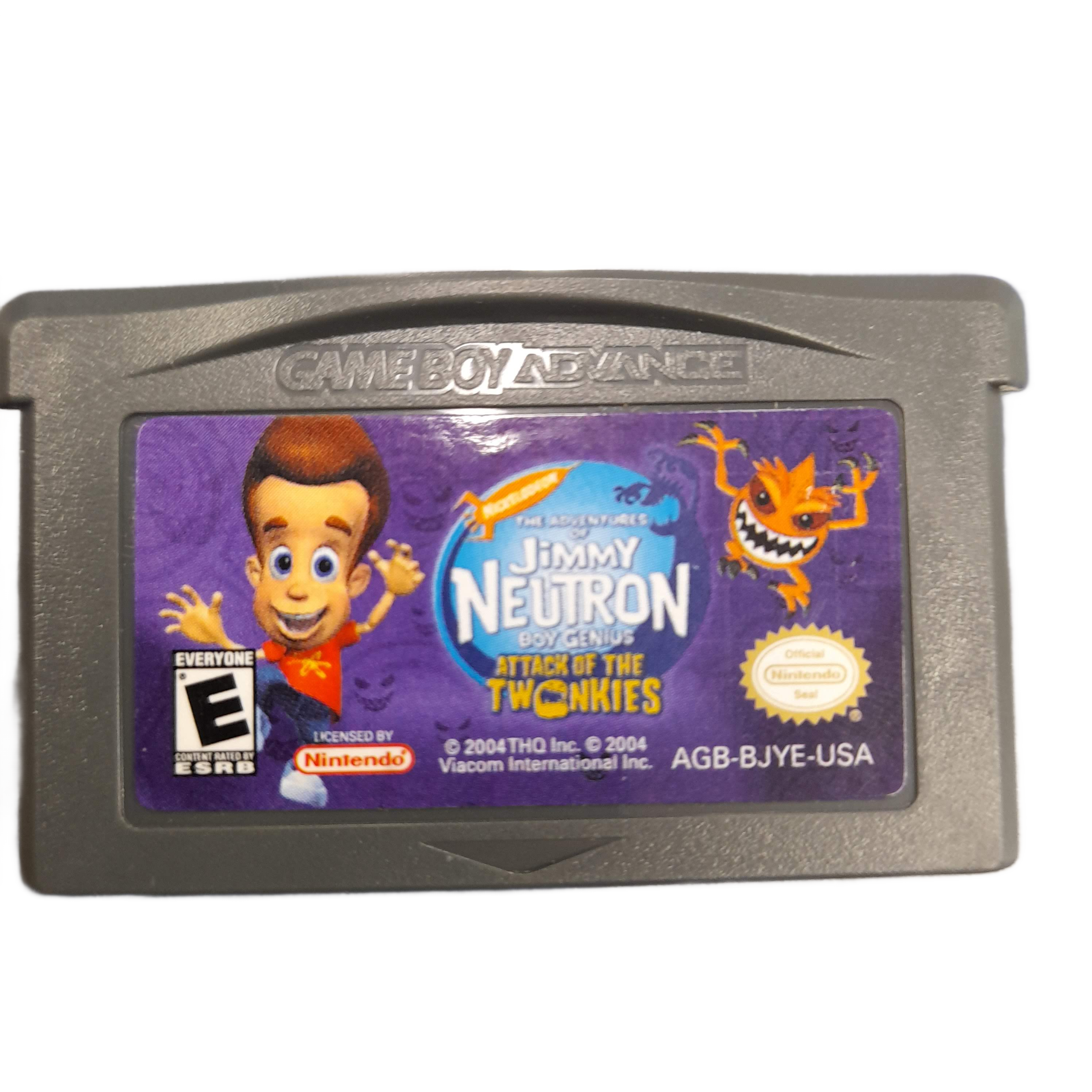 GBA Game Jimmy Neutron Attack Of The Twonkies Cartridge Only Untested (GE 1417556)