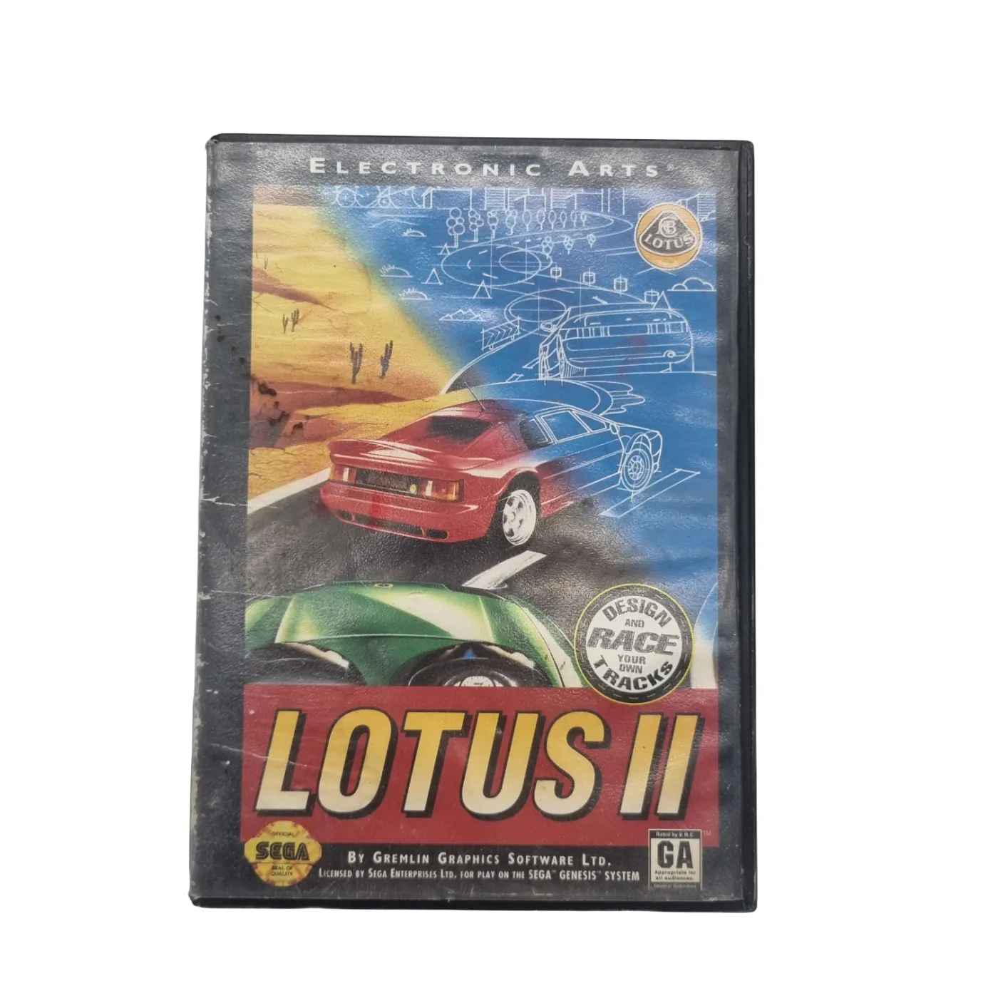 SEGA Game Cartridge – Lotus II in Case (WR)