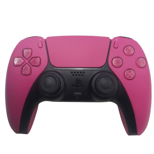 Sony PlayStation 5 Console – CFI-1202A White Disc Edition with Base, Pink Controller, HDMI & Power Cord