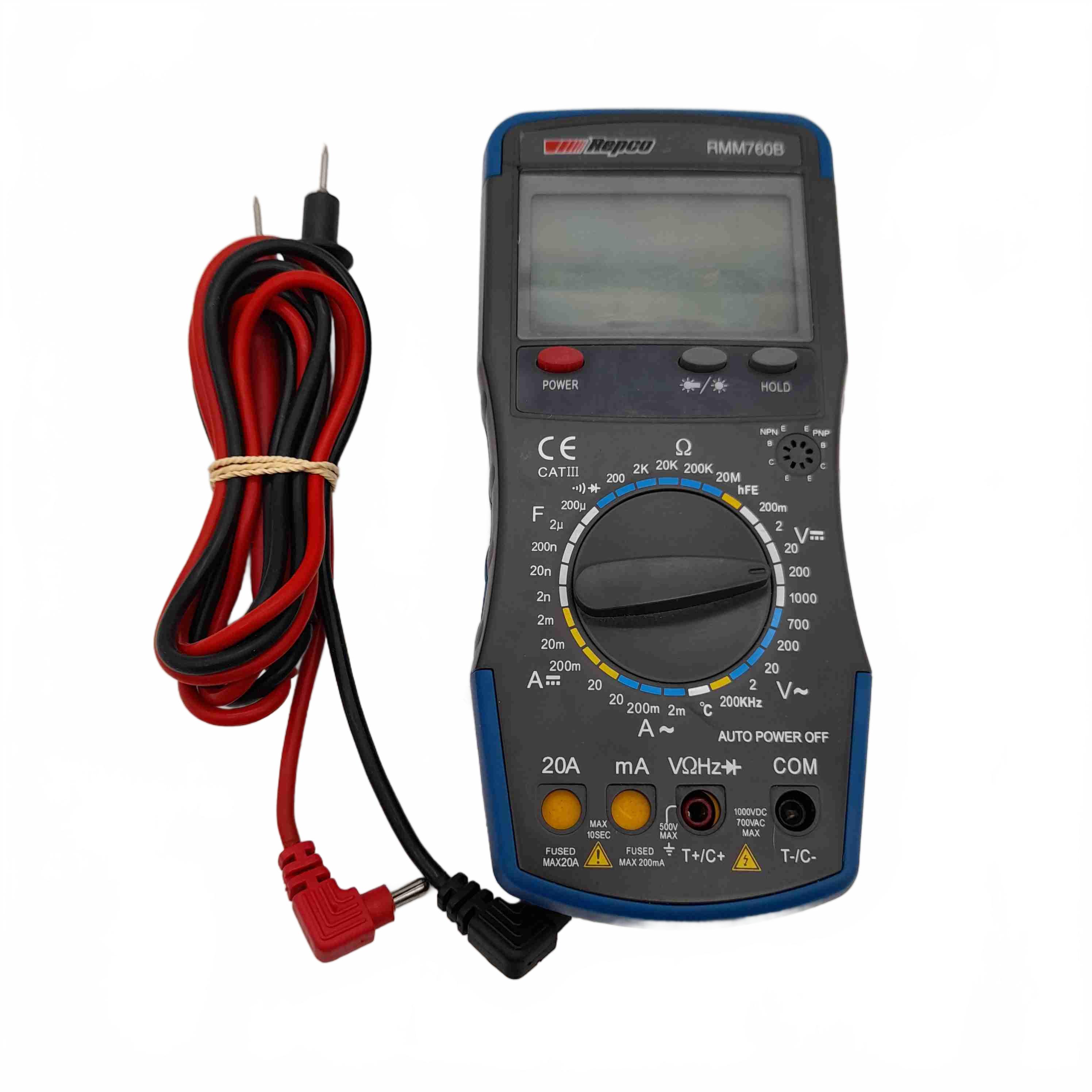 Repco Multimeter RMM760B Blue Grey With Leads (WR 1429594)
