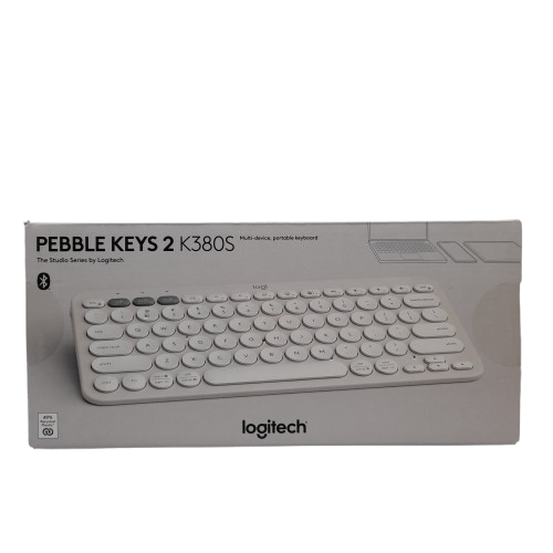 Logitech Pebble Keys 2 K380S Wireless Keyboard White (In The Box) (LN)