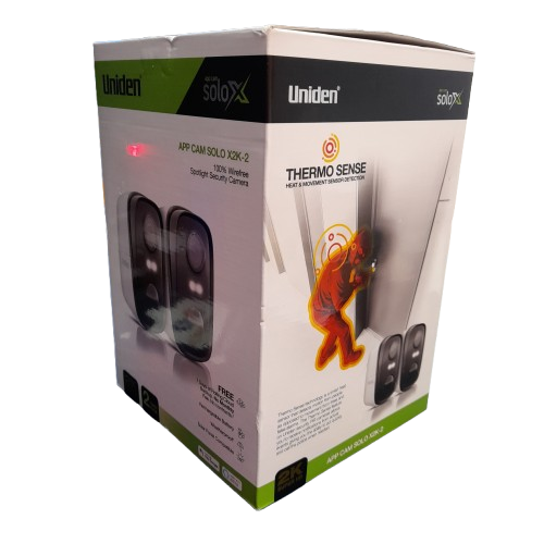 Uniden App Cam Solo X2K Outdoor Wirefree Security Camera 2 Pack (MR)