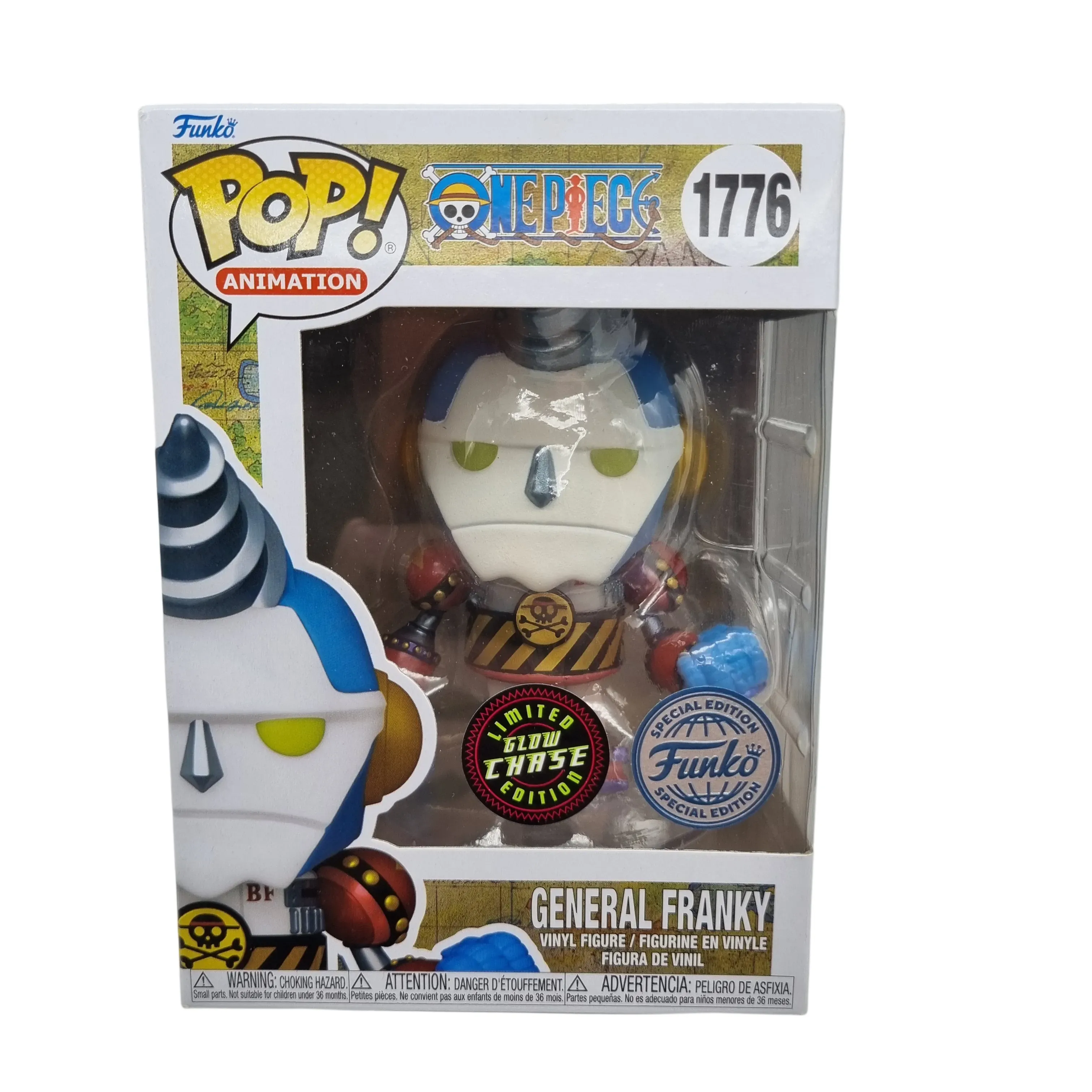 Funko POP! Vinyl Figurine – One Piece #1776 General Franky – Limited Glow Chase Special Edition