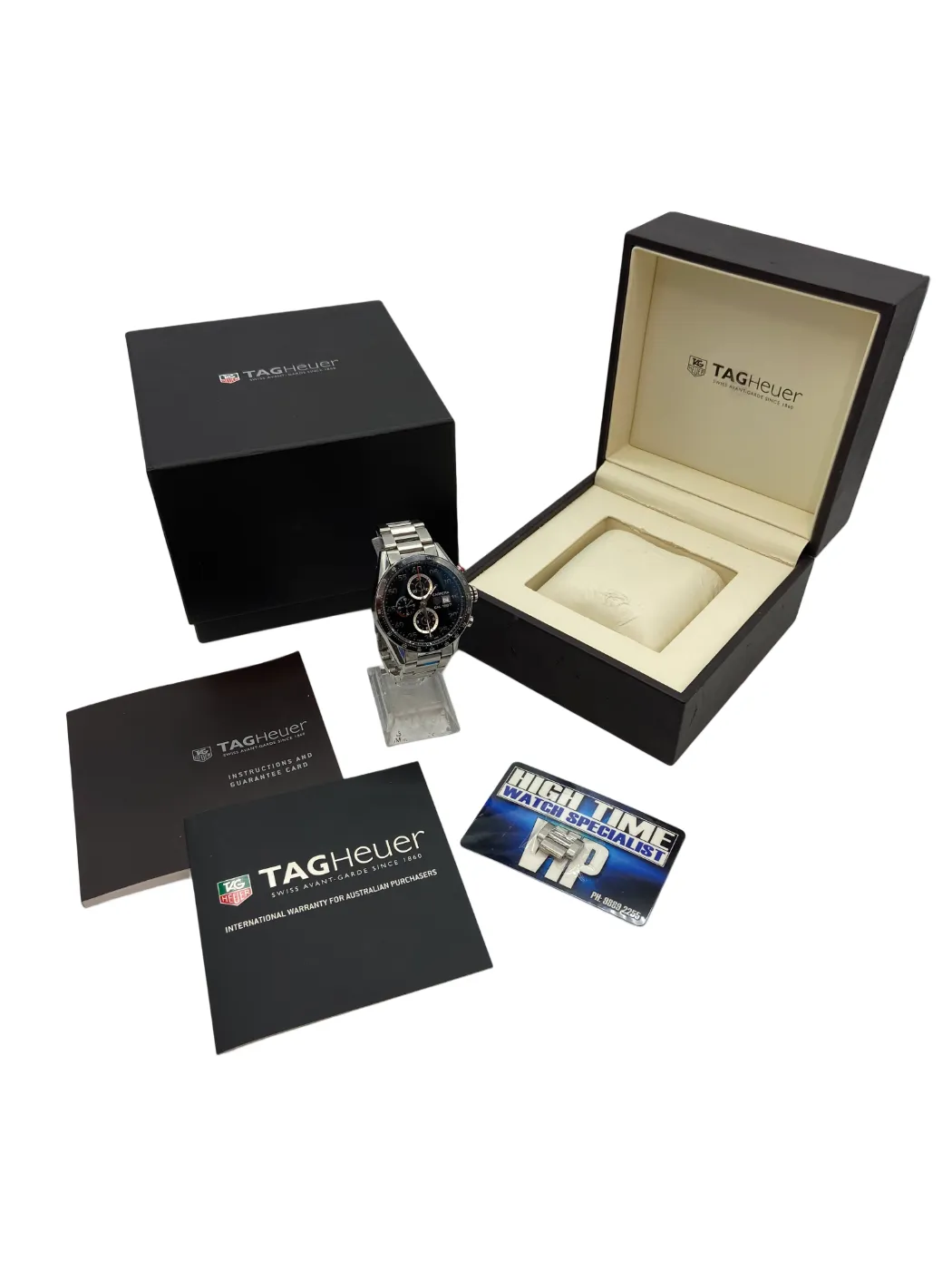 Tag Heuer Carrera Calibre 1887 Chronograph CAR2A10.BA0799 Watch + Box + Link + Books (WL 1428639)
