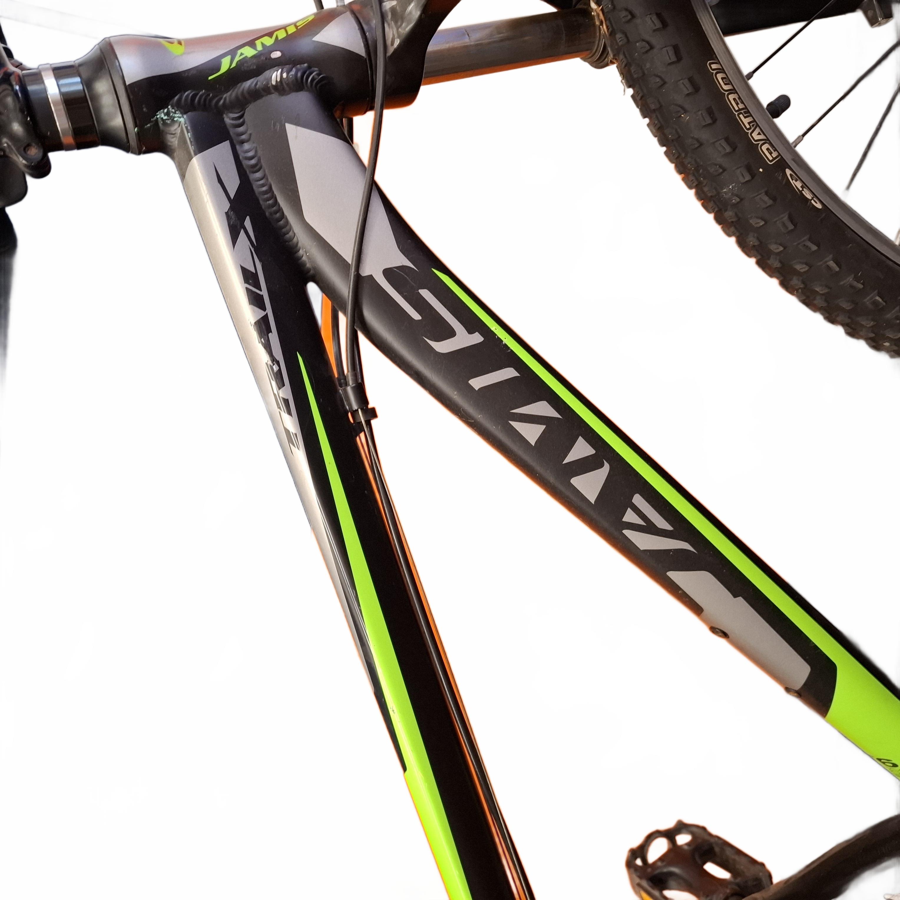 Jamis Trail X 21 Speed Mountain Bike Black Green 17 Inch – PICK UP ONLY – (1429412) (JN)