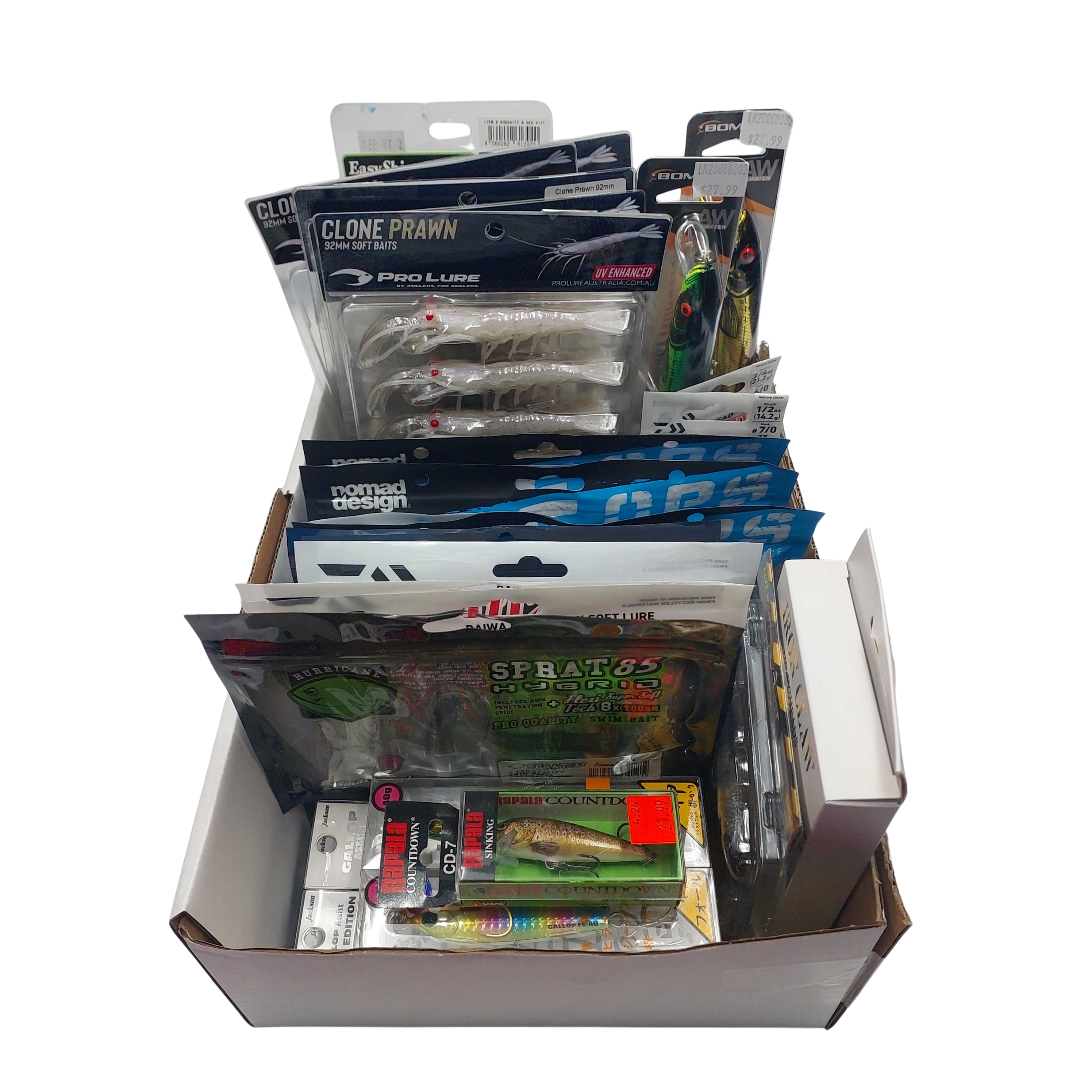 Assorted Lures 32 Pieces Black Lures And Hooks (GB1426840)
