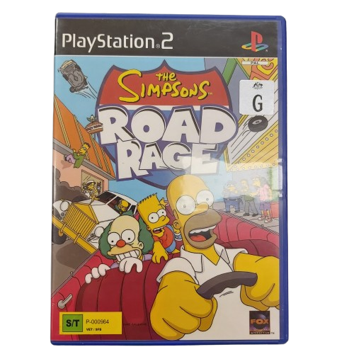 Playstation 2 Game The Simpsons: Road Rage , Excellent Condition, With Case & Manual