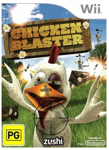 Chicken Blaster Wii Game Good Condition With Manual