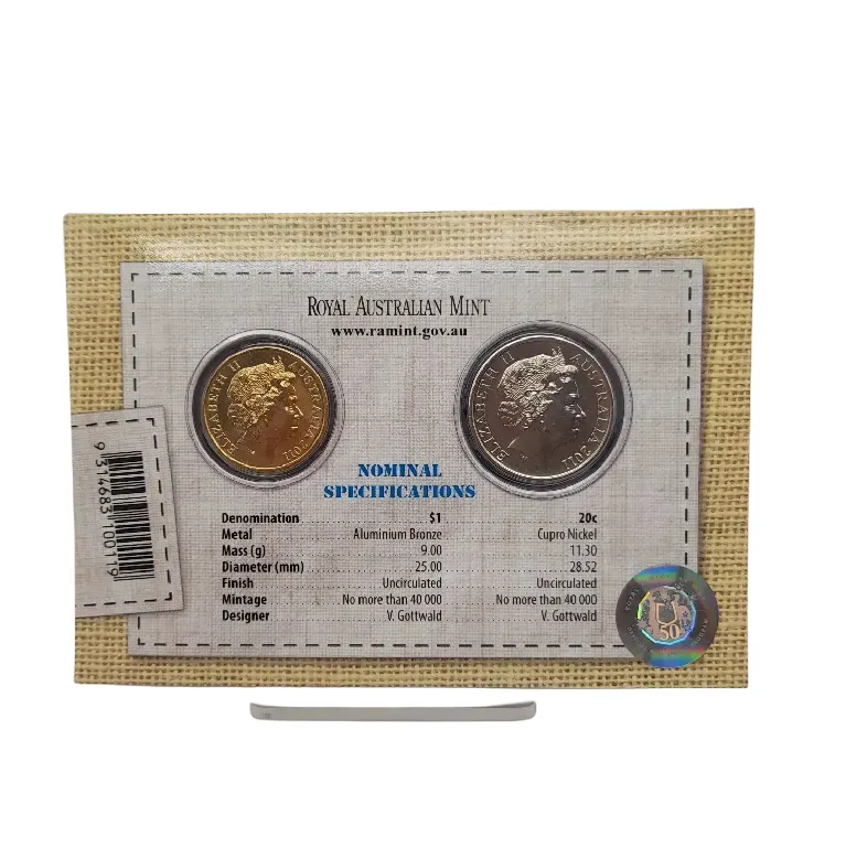 2011 Royal Australian Mint Australian Wool Two Coin Mint Set