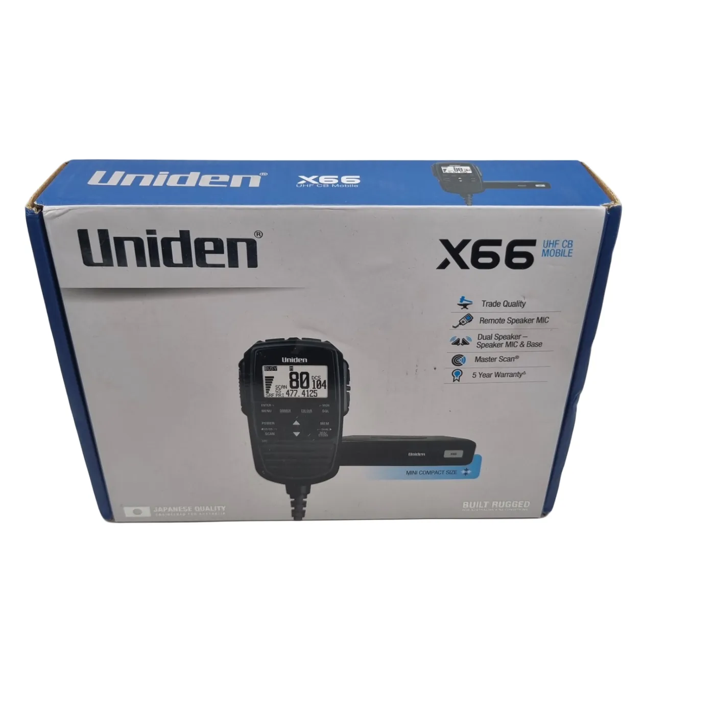 Uniden X66 UHF CB Radio Black (WR 1397014)