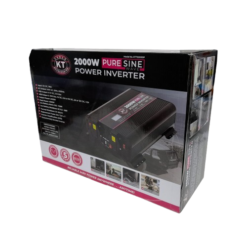 KT Cable Accessories KTTS2000P 2000W Pure Sine Wave Power Inverter Like New Sealed