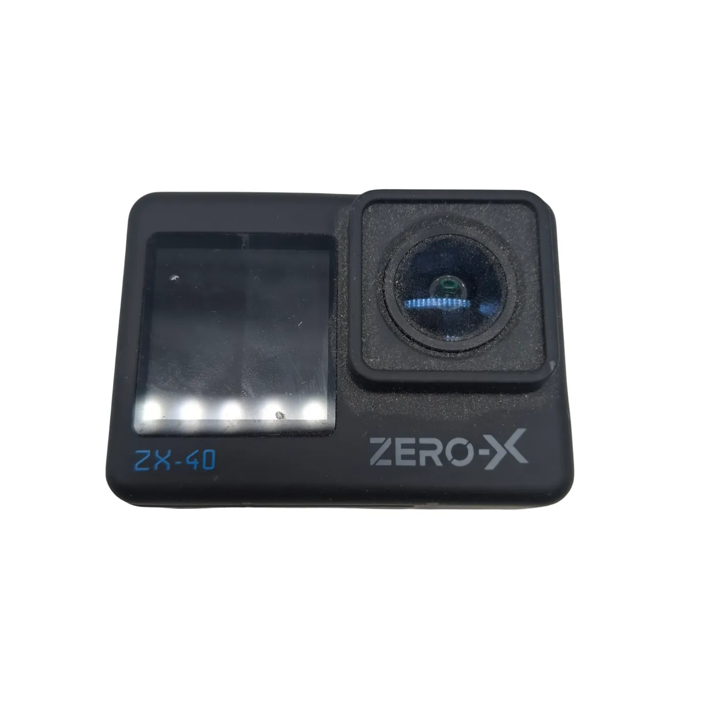 Zero-X ZX-40 4K UHD Action Camera With Dual Display & Wifi+ Case + Accessories *Missing Waterproof Case* (WR 1381007)