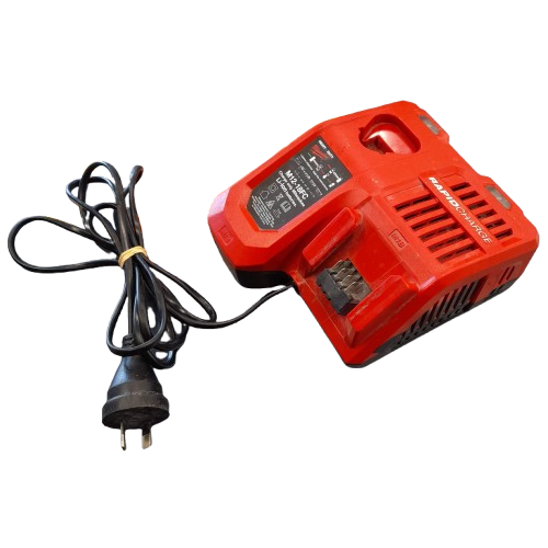 Milwaukee M12-18FC Charger, Red, Very Good USED Condition, Has Sharpie On Back + Side (GE 1392349)