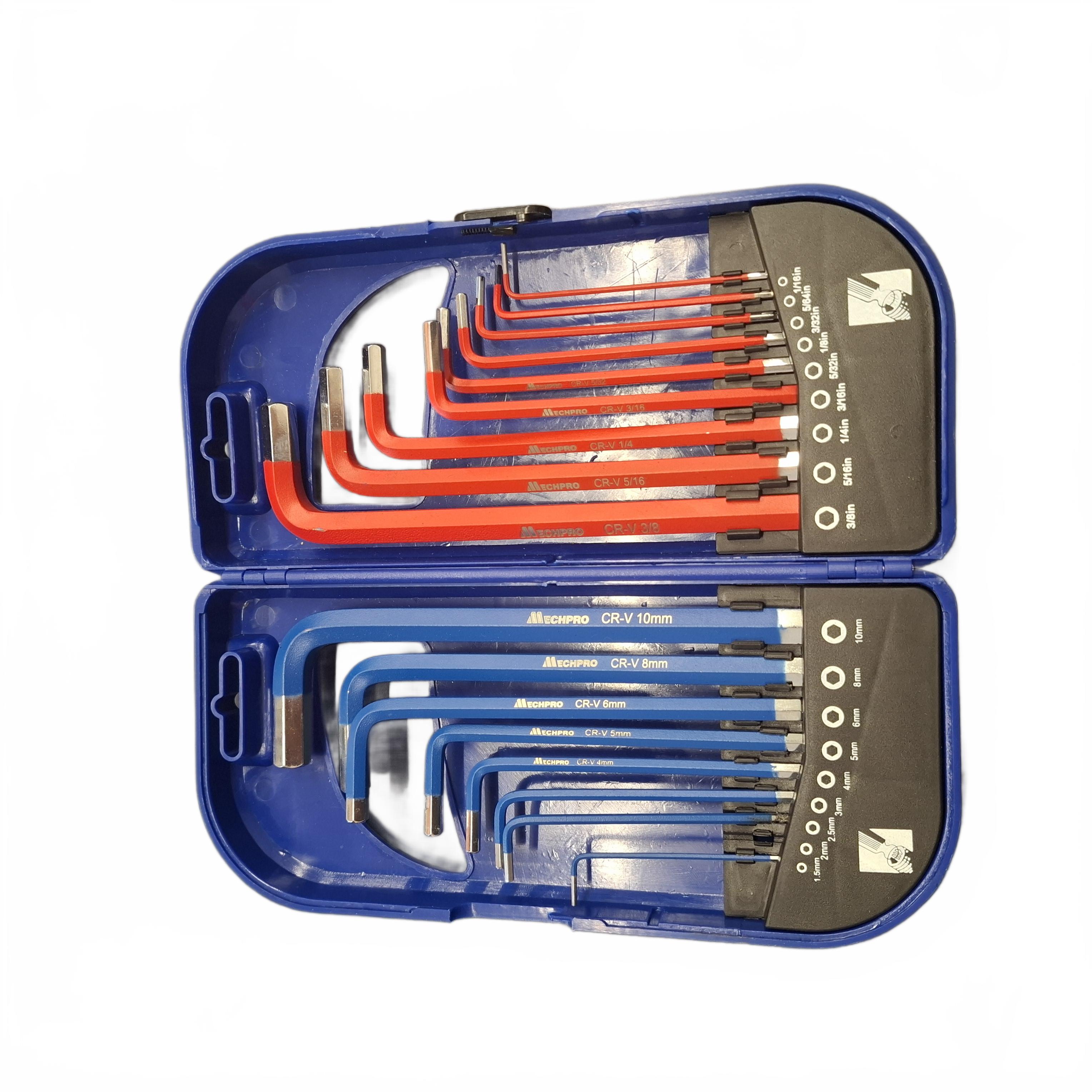 Mechpro Hex Key Set MPBHK109K Blue 18-Piece Long Arm Combo (JN)