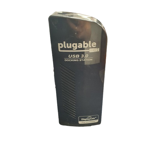Plugable UD-3900 Black Docking Station, With AC Adaptor, Good USED Condition (MR 1436508)