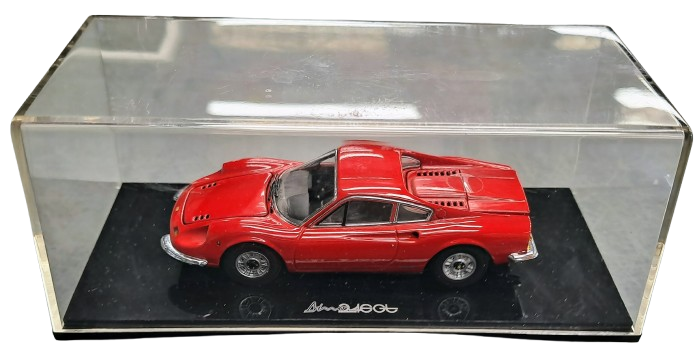 Ferrari Dino 246 GT Collectable Model Car 1:64 Scale with Case