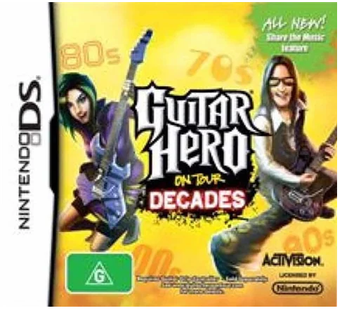 Guitar Hero On Tour Decades Nintendo DS Very Good Condition With Manual