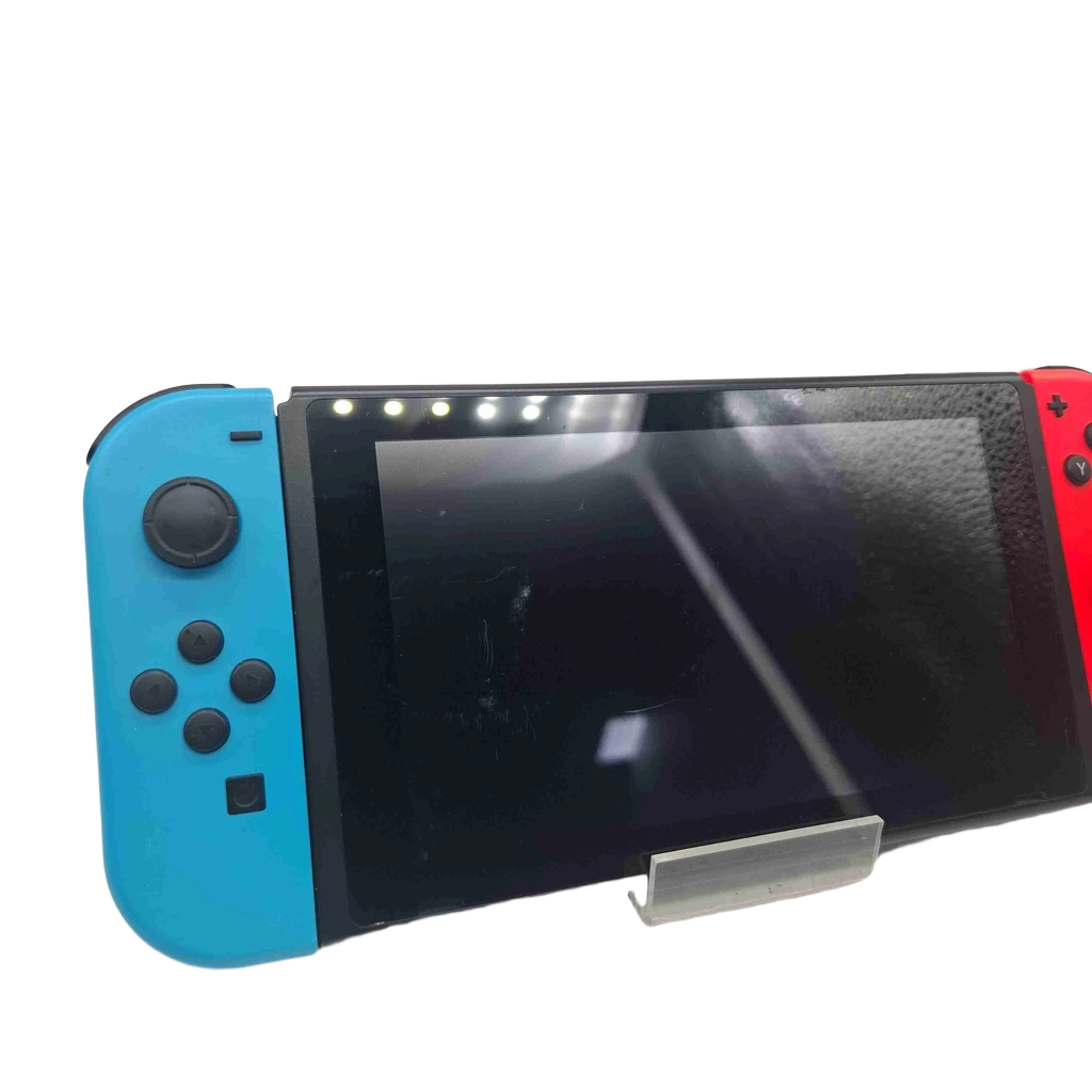 Nintendo Switch Console HAC-001 + Case + Joycon Wrist Straps *Scratched Screen* (WR 1432668)