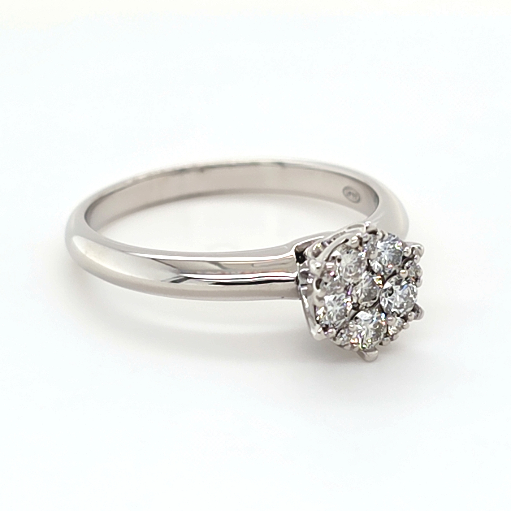 Ladies 9ct White Gold Diamond Ring – Ring Size U (MR1416699) With Valutation
