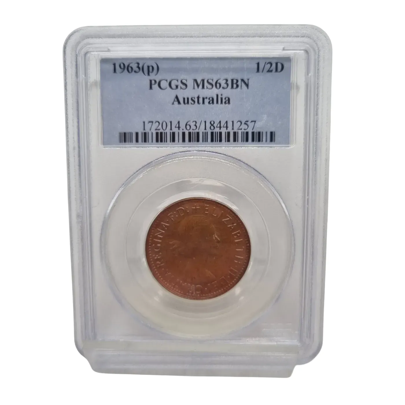 PCGS MS63BN Coin 1963 Half Penny (WR1366554)