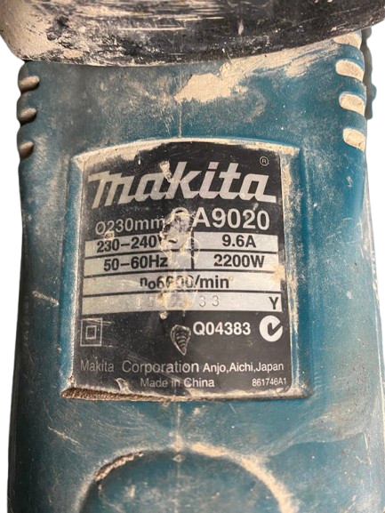 Makita 9 Inch Grinder 9 Inch Grinder Blue (NG)