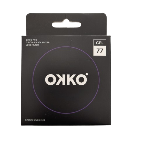 OKKO Pro CPL 77mm Circular Polarizer Lens Filter in Box (LN)