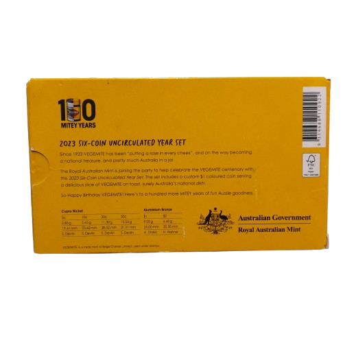 Royal Australian Mint 100 Years of Happy Little Vegemites 2023 6 Coin Set (MR)