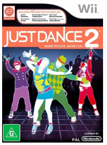 Just Dance 2 Nintendo Wii Game Good Condition With Manual