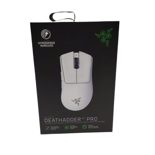 RAZER MOUSE DEATHADDER V3 PRO WHITE IN BOX