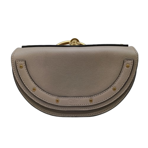 Chloe Small Nile Leather Minaudiere Bag + Dust Bag + Entrupy **No Shoulder Strap** – Second Hand Item Good Condition (1391867 CP)