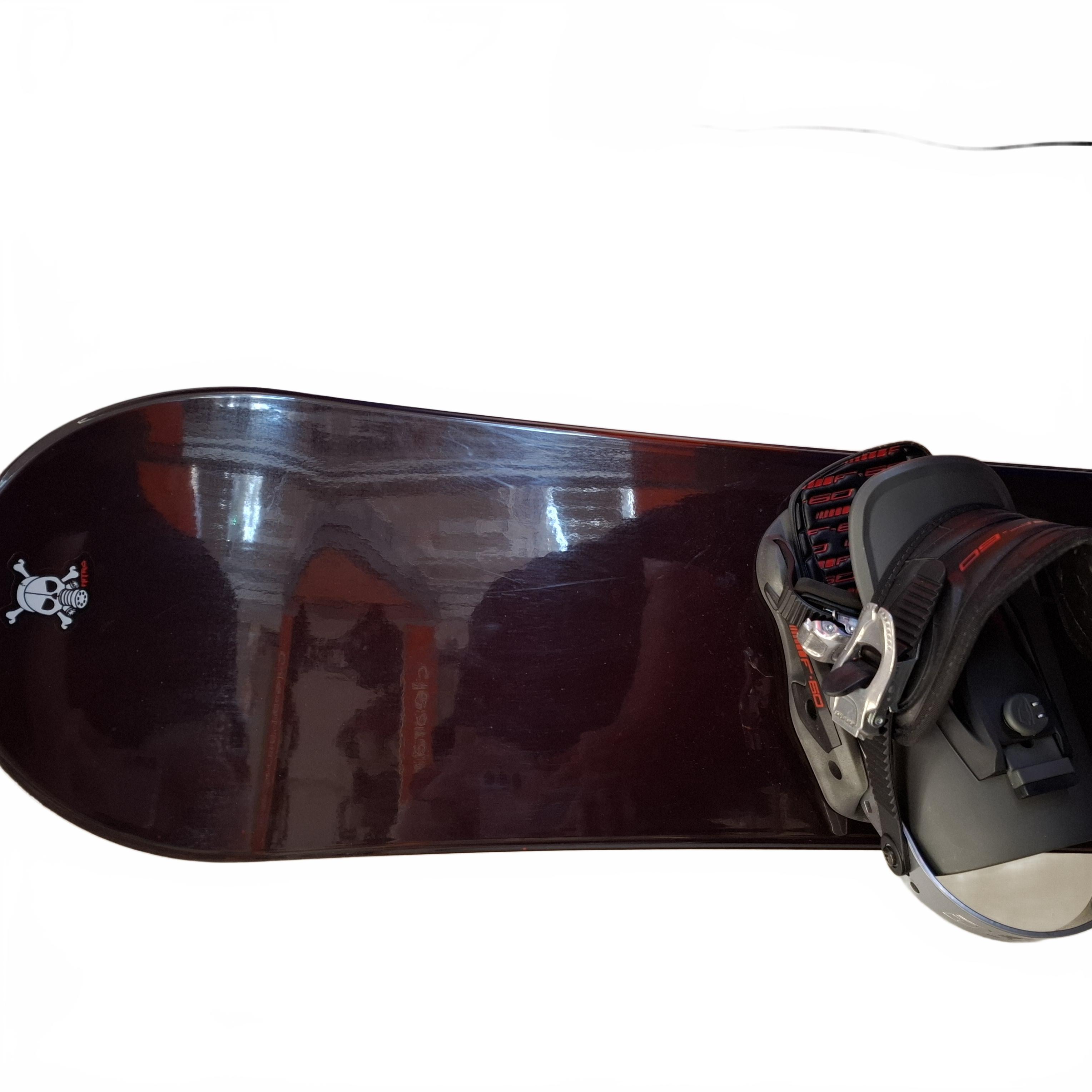 Nitro Target 157 Snowboard And Bindings Black Red White (JN)Pickup