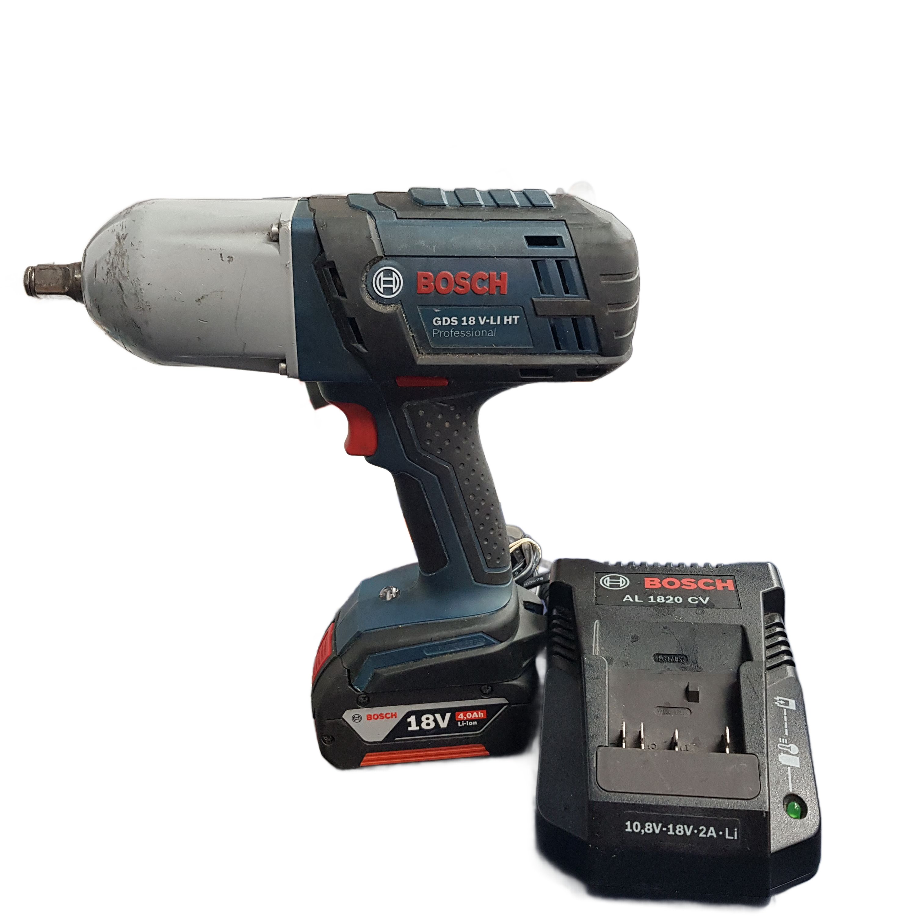 Bosch Rattle Gun 601JBL301 Green With Battery And Charger **SECOND  HAND ** (MR1418462)