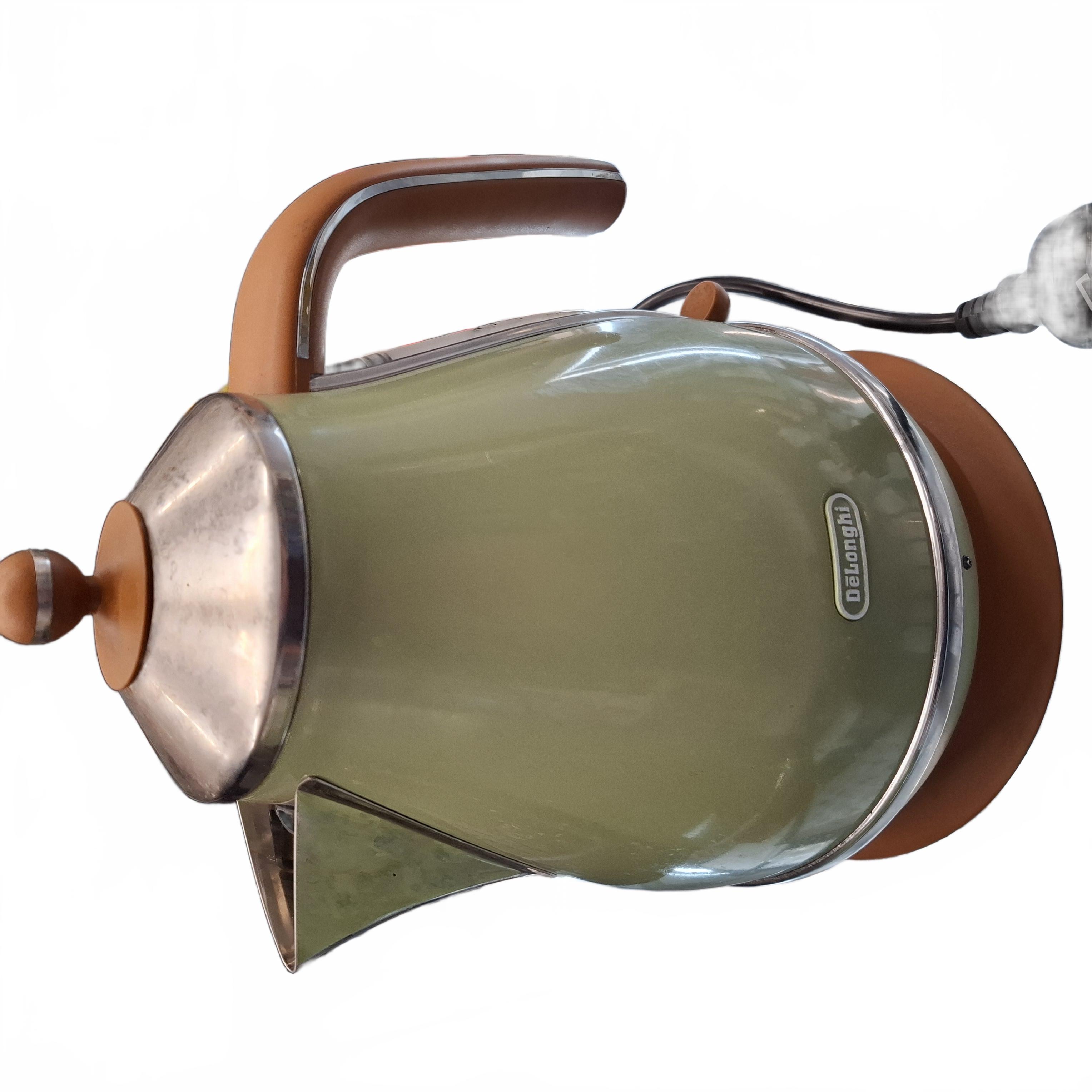 Delonghi Icona Vintage Electric Kettle And Toaster Green (1432348)JN