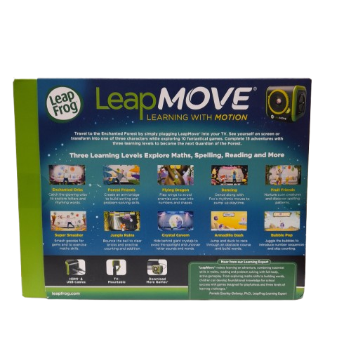 LeapFrog LeapMove Learning With Motion TV Game System 6187 Green (MR)