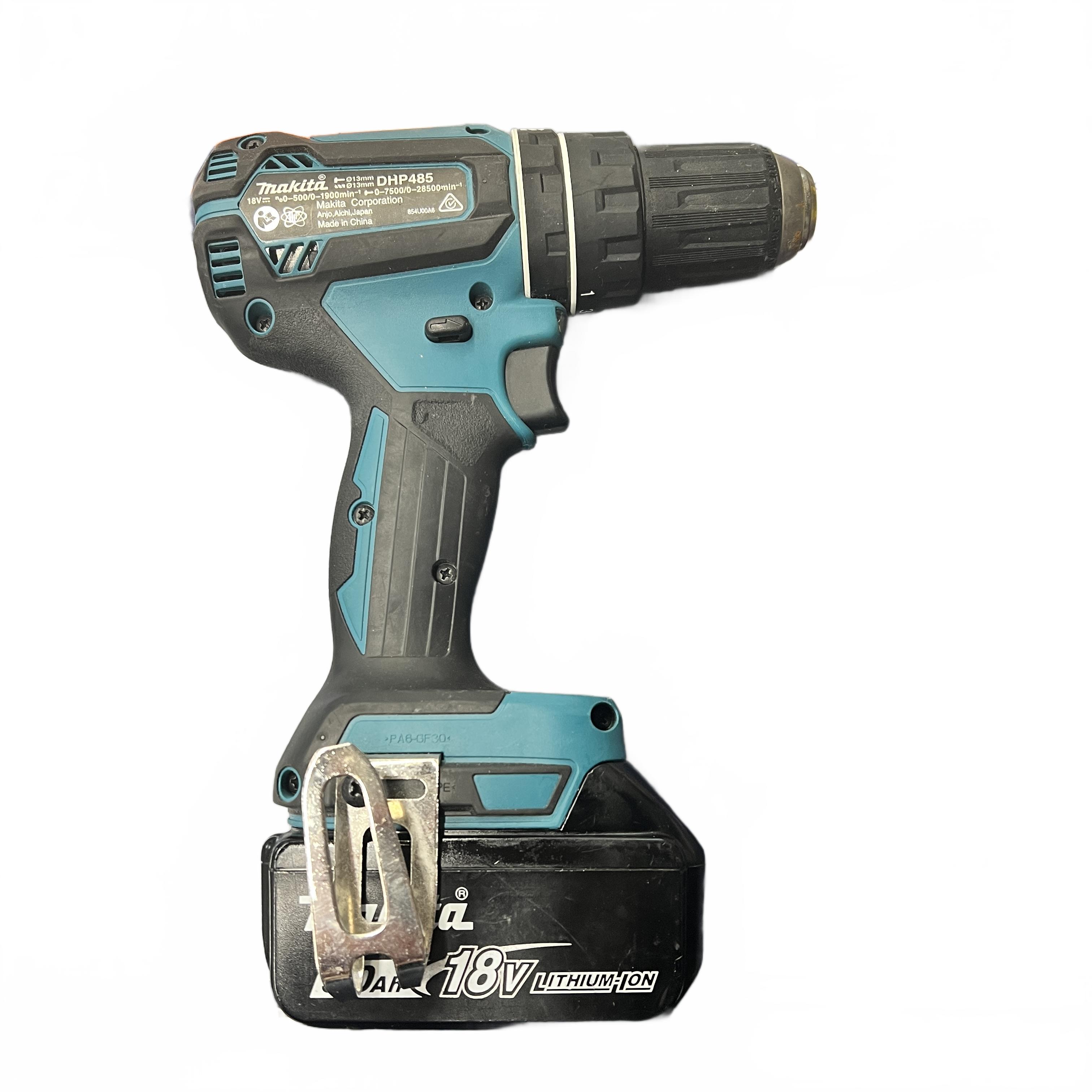 Makita DHP485 18V LXT Brushless Combi Drill Blue With Battery (MK)
