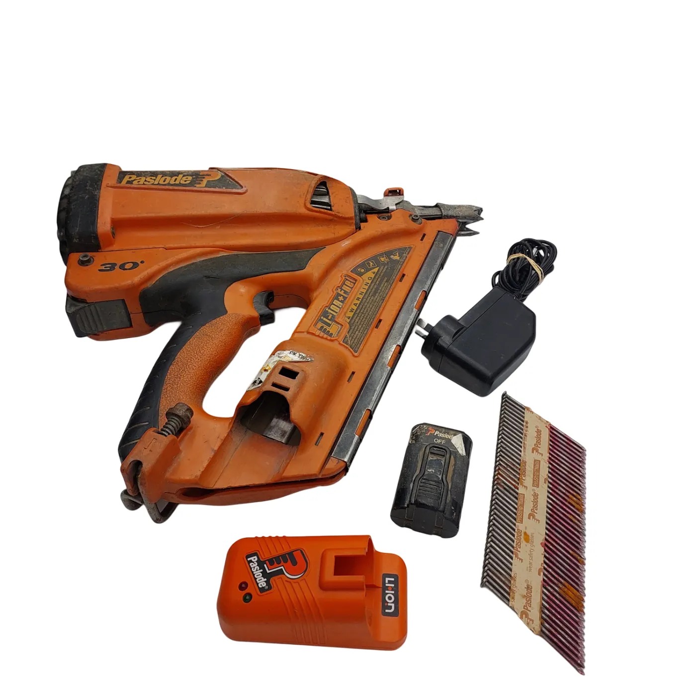 Paslode FrameMaster-Li PowerVent Nail Gun Kit B20543P With: Case, Battery, Charger, Nails *RP In Marker On Tool & Case* (GB 1420489)
