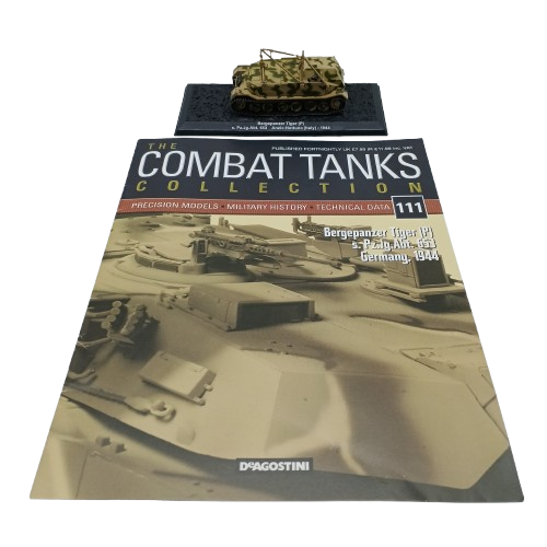 Combat Tanks Collection Bergepanzer Tiger Green Tank Figure with Magazine in Case (CP)