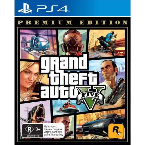 Grand Theft Auto V Premium Edition Playstation 4 Game – Good, No Manual (GE)