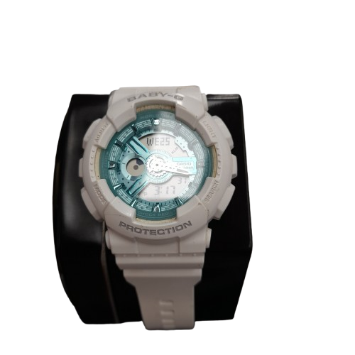 Unisex Baby G-Shock BA110 White And Green
