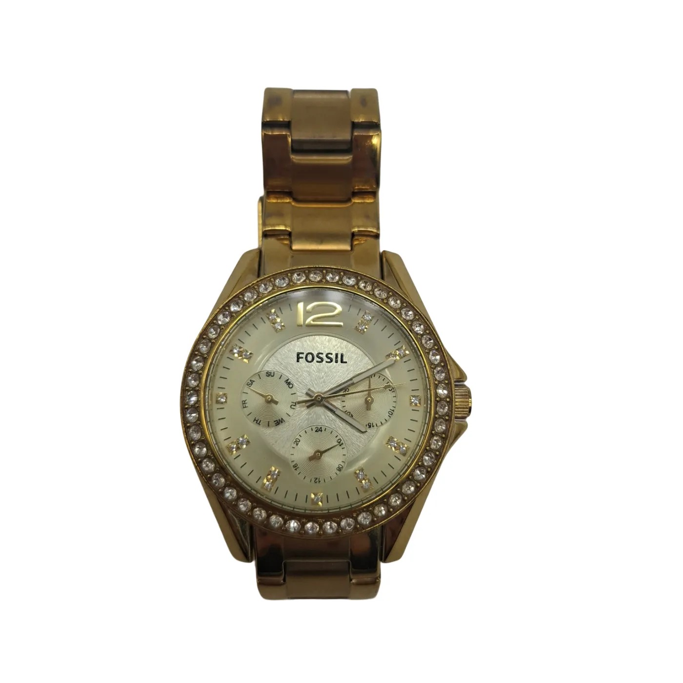 Fossil Riley ES3203 Ladies Yellow Steel Watch (WR 1415858)