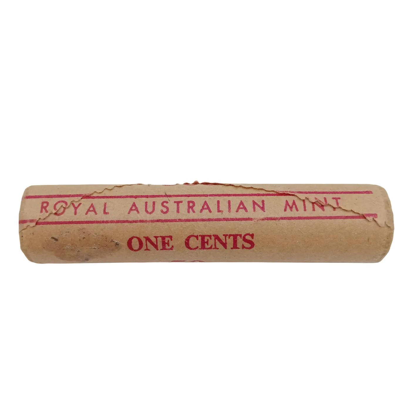 1971 Australian 1 Cent Mint Roll – Ram Roll 50 Unc Coins