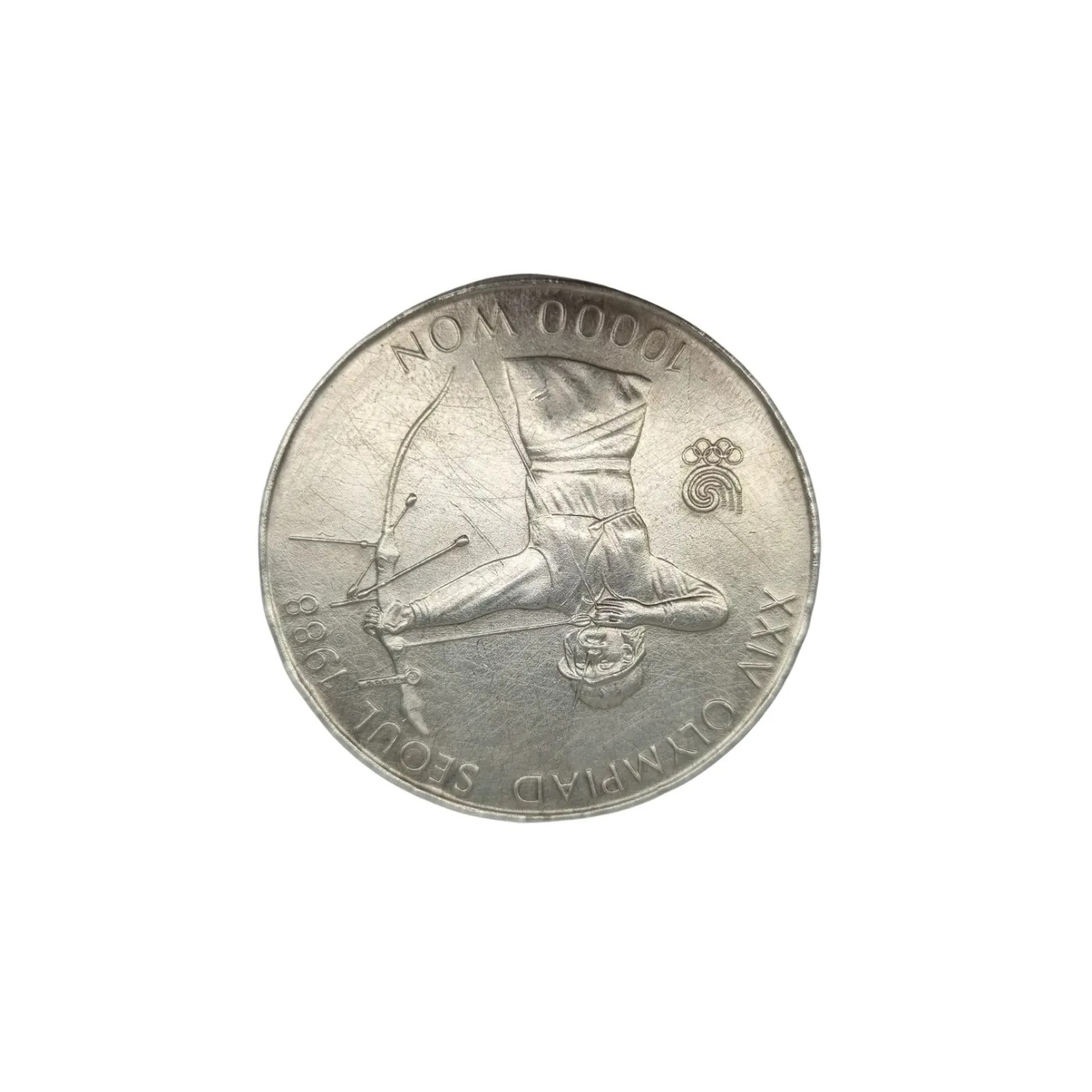 Seoul 1988 XXIV Olympiad 10000 Won Silver Coin (WR 1418351)
