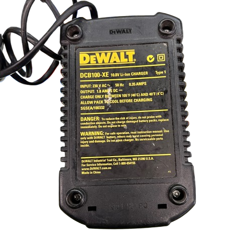 DEWALT DCB100-XE Battery Charger (MK)