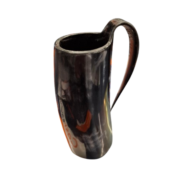Grimfrost Grey Horn Style Cup with Handle (JN)