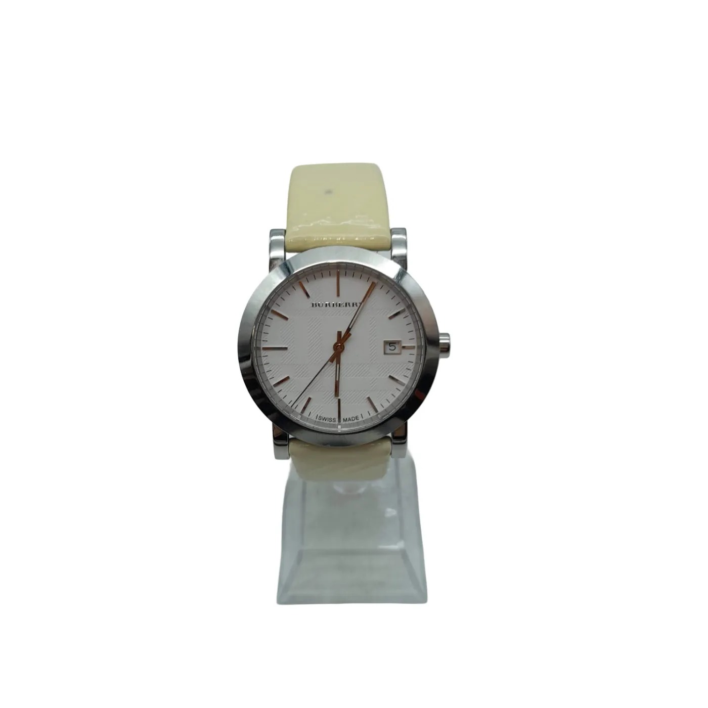 Burberry Heritage Watch BU1796 38mm White Leather Strap (WL 1409577)