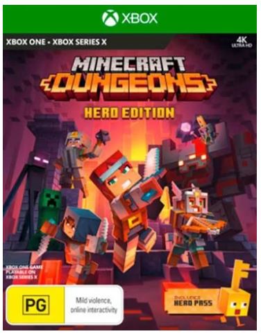 Minecraft Dungeons Xbox One Game Cery Good Condition No Manual