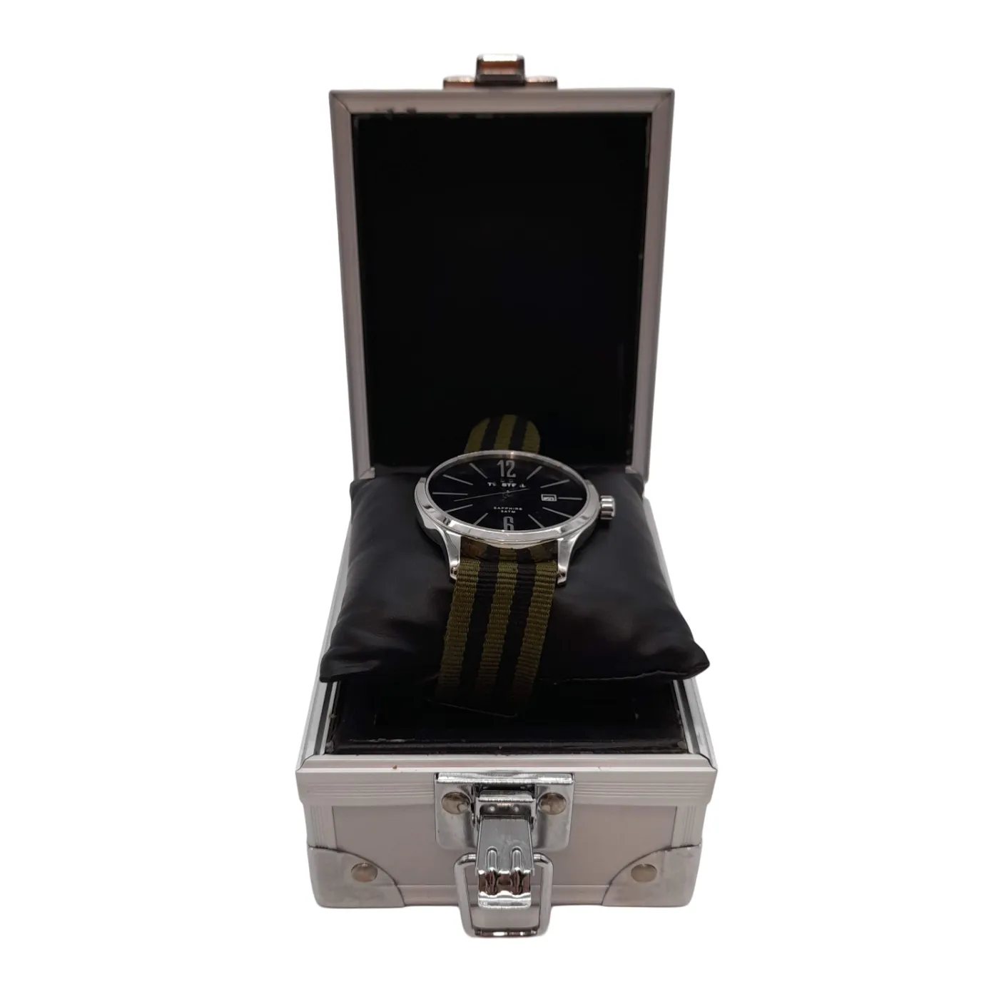 Mens Silver/Green TW Steel Watch TW1320 Analogue Steel Case – WL 1343575