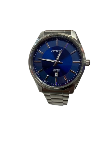 Citizen Quartz Stainless Steel Silver Blue Watch Quartz Stainless BL1 (NG)